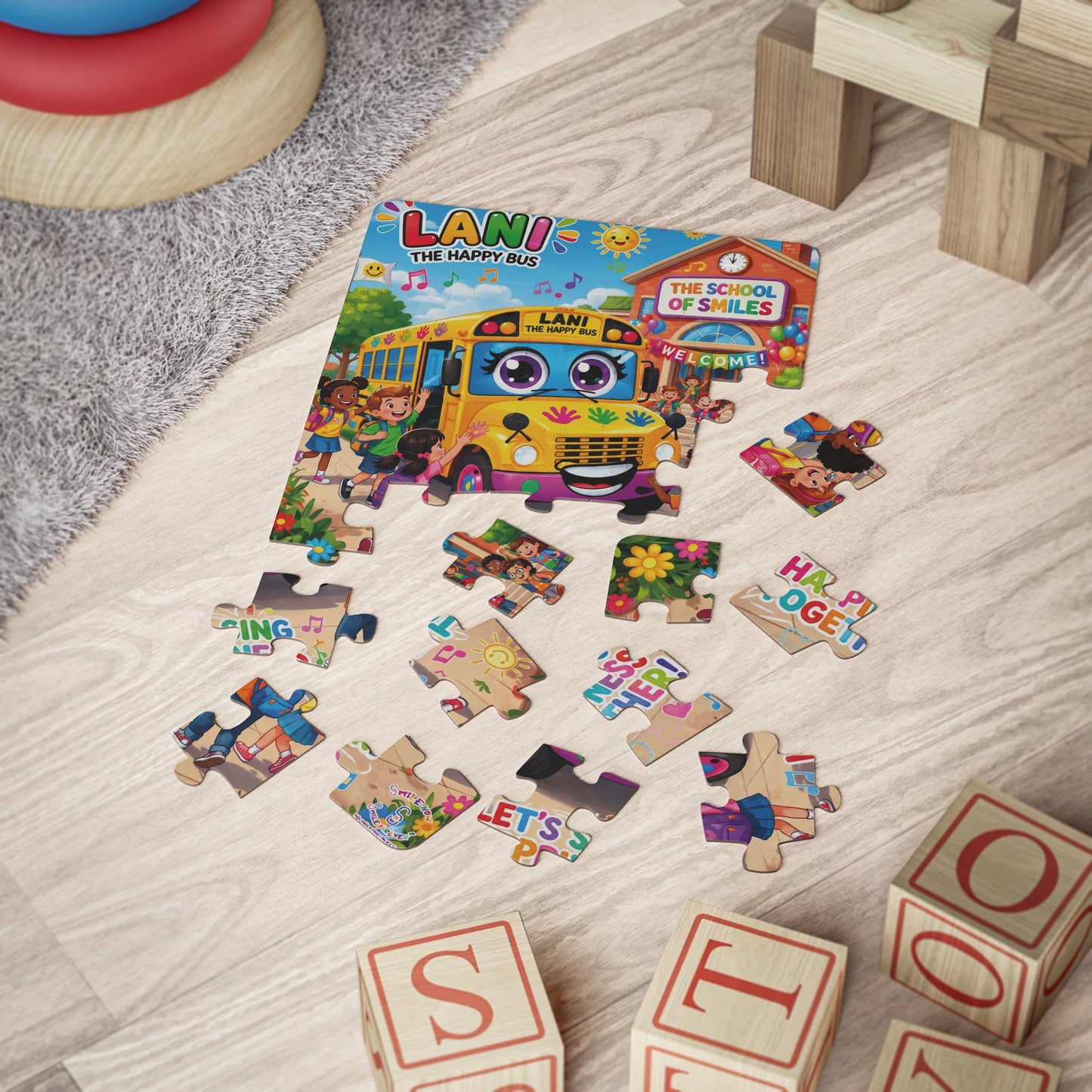Lani™ Kids' Puzzle, 30-Piece – "Let's Sing Happiness Together!" Graphic