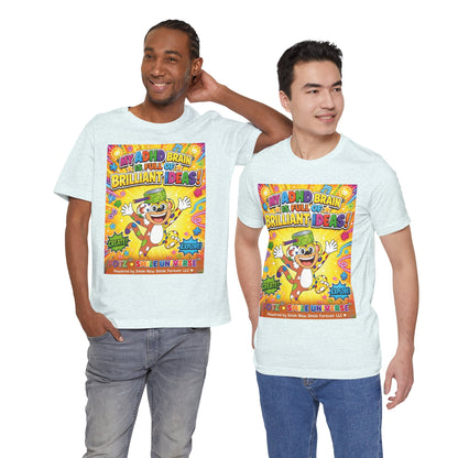 Potz™ Unisex Jersey Short Sleeve Tee – "My ADHD Brain is Full of Brilliant Ideas!" Graphic Tee | Smile Universe Collection