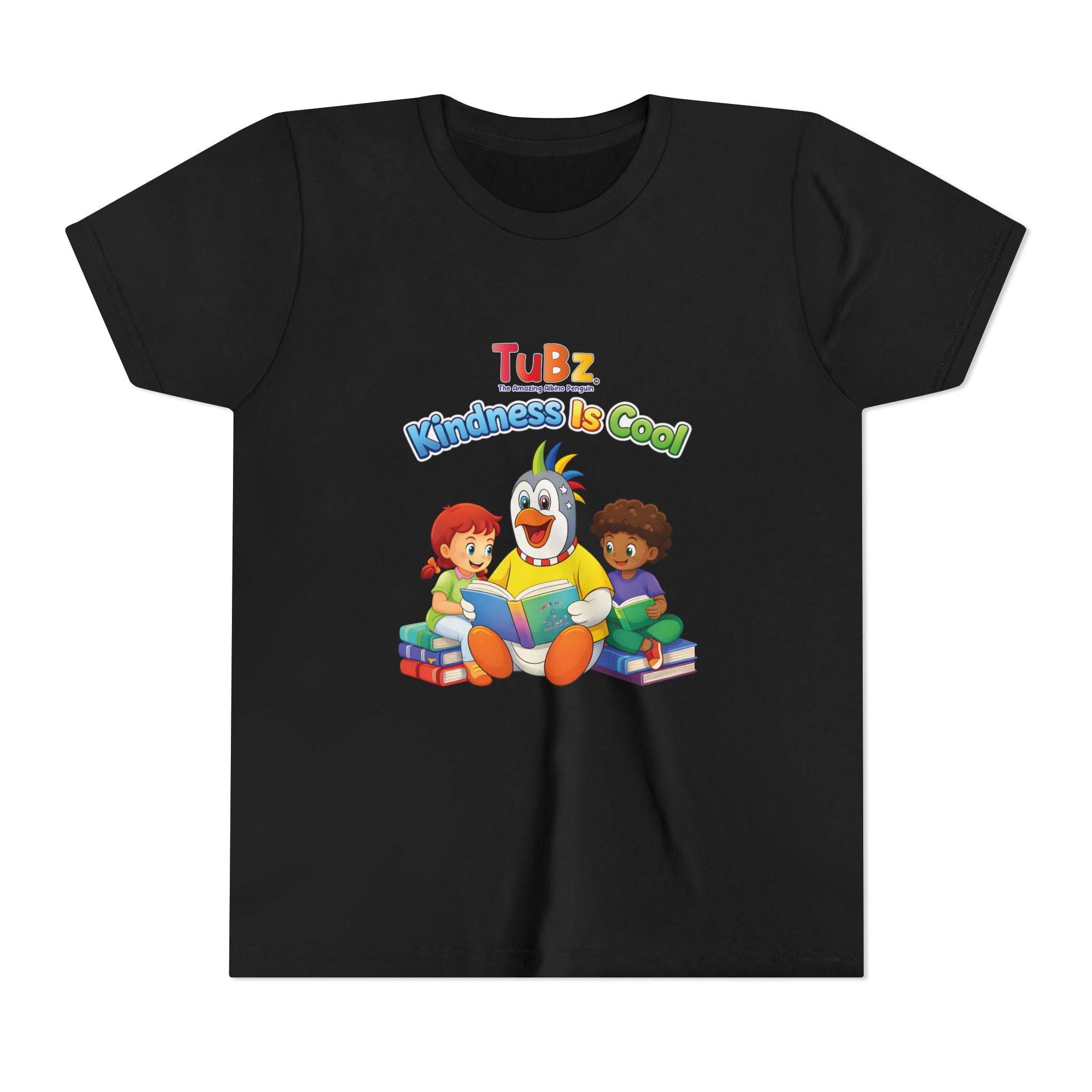 TuBz™ "Kindness Is Cool" Kids T-Shirt - Positive Message Graphic Tee | Smile Universe TuBz4Kidz