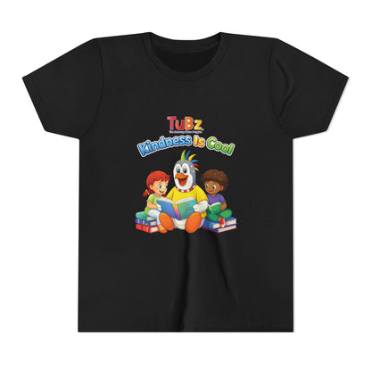 TuBz™ "Kindness Is Cool" Kids T-Shirt - Positive Message Graphic Tee | Smile Universe TuBz4Kidz