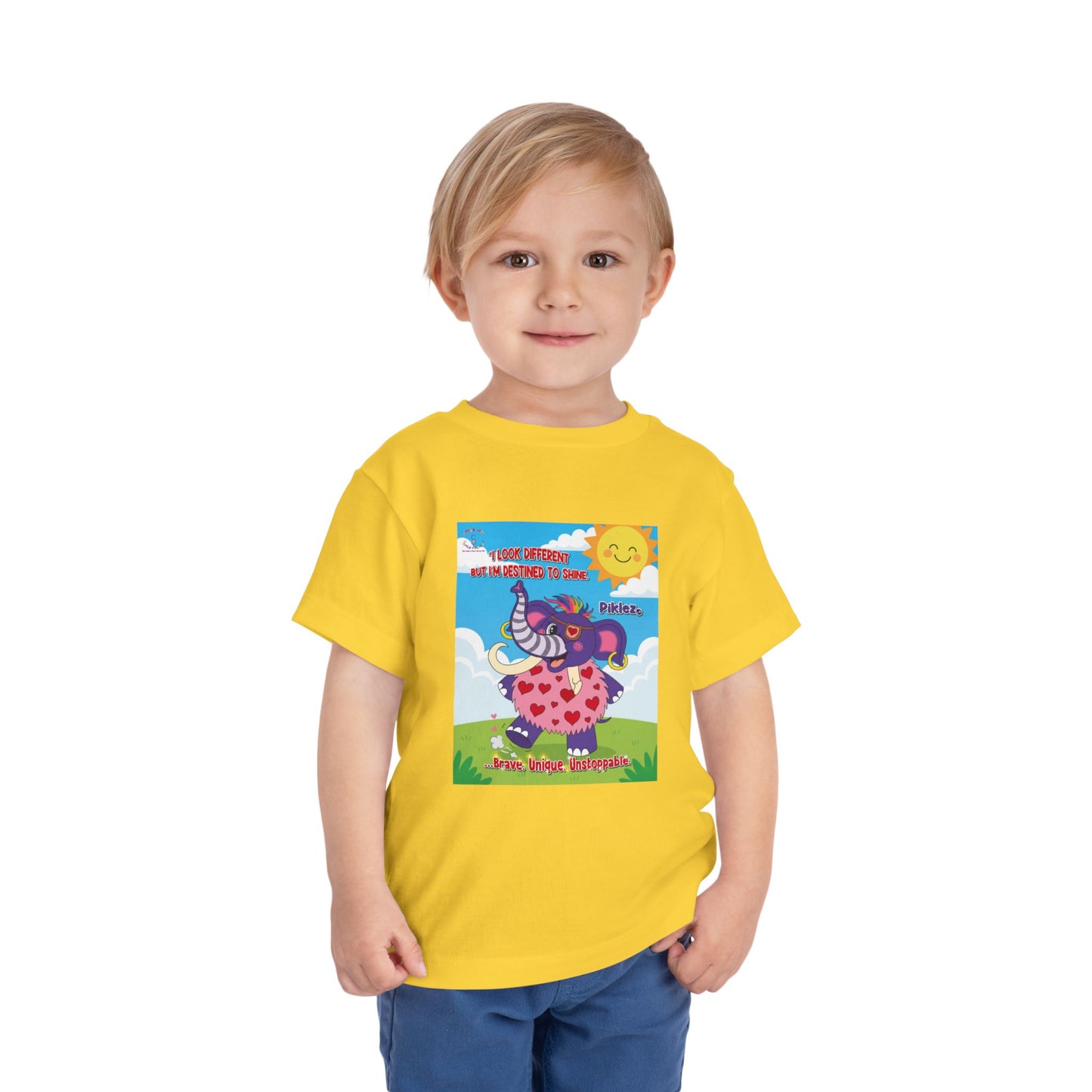 Piklez™ Toddler Tee – “Destined to Shine” Graphic Shirt | Smile Universe Collection