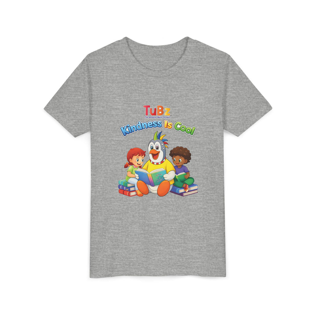 TuBz™ "Kindness Is Cool" Kids T-Shirt - Positive Message Graphic Tee | Smile Universe TuBz4Kidz