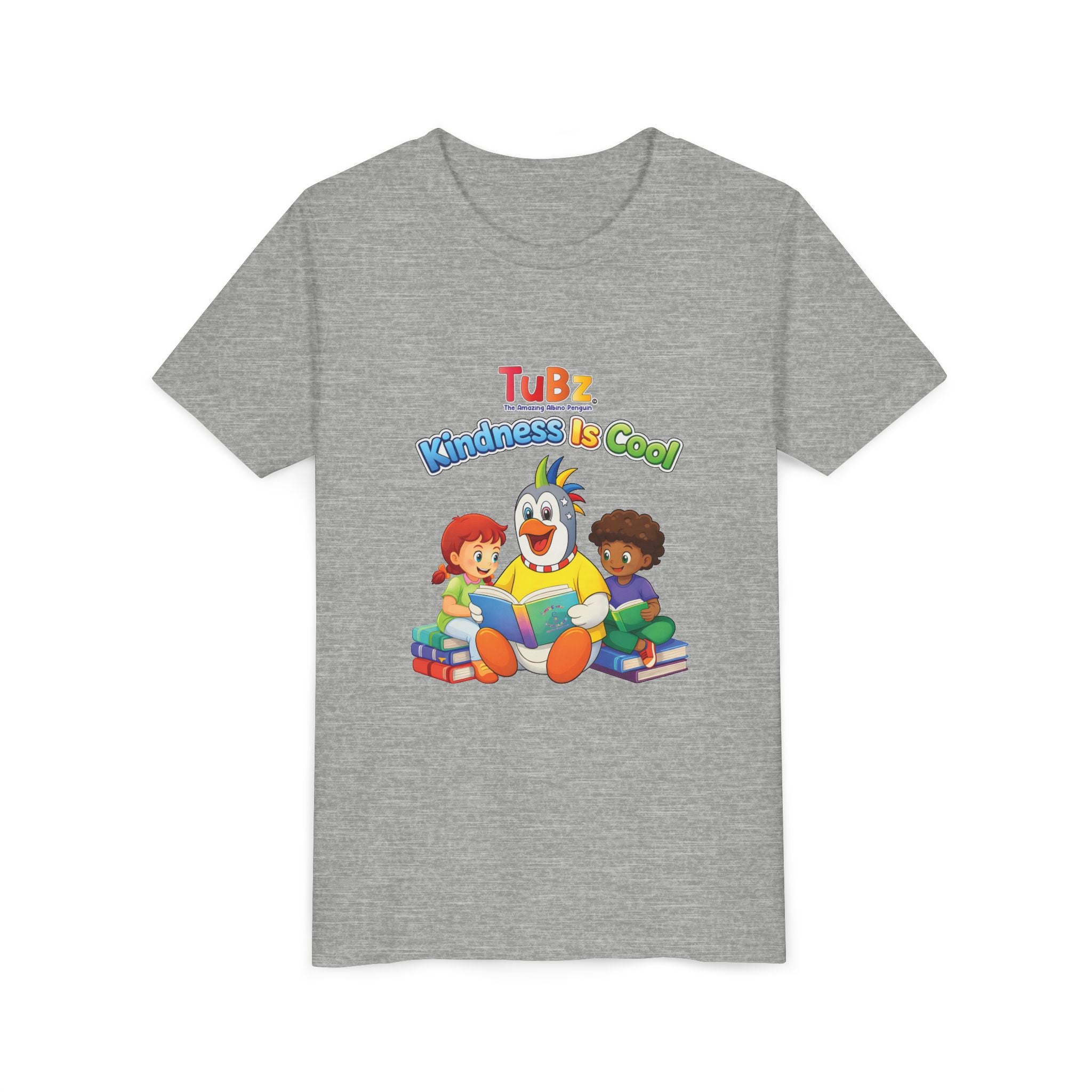 TuBz™ "Kindness Is Cool" Kids T-Shirt - Positive Message Graphic Tee | Smile Universe TuBz4Kidz