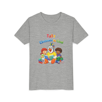 TuBz™ "Kindness Is Cool" Kids T-Shirt - Positive Message Graphic Tee | Smile Universe TuBz4Kidz