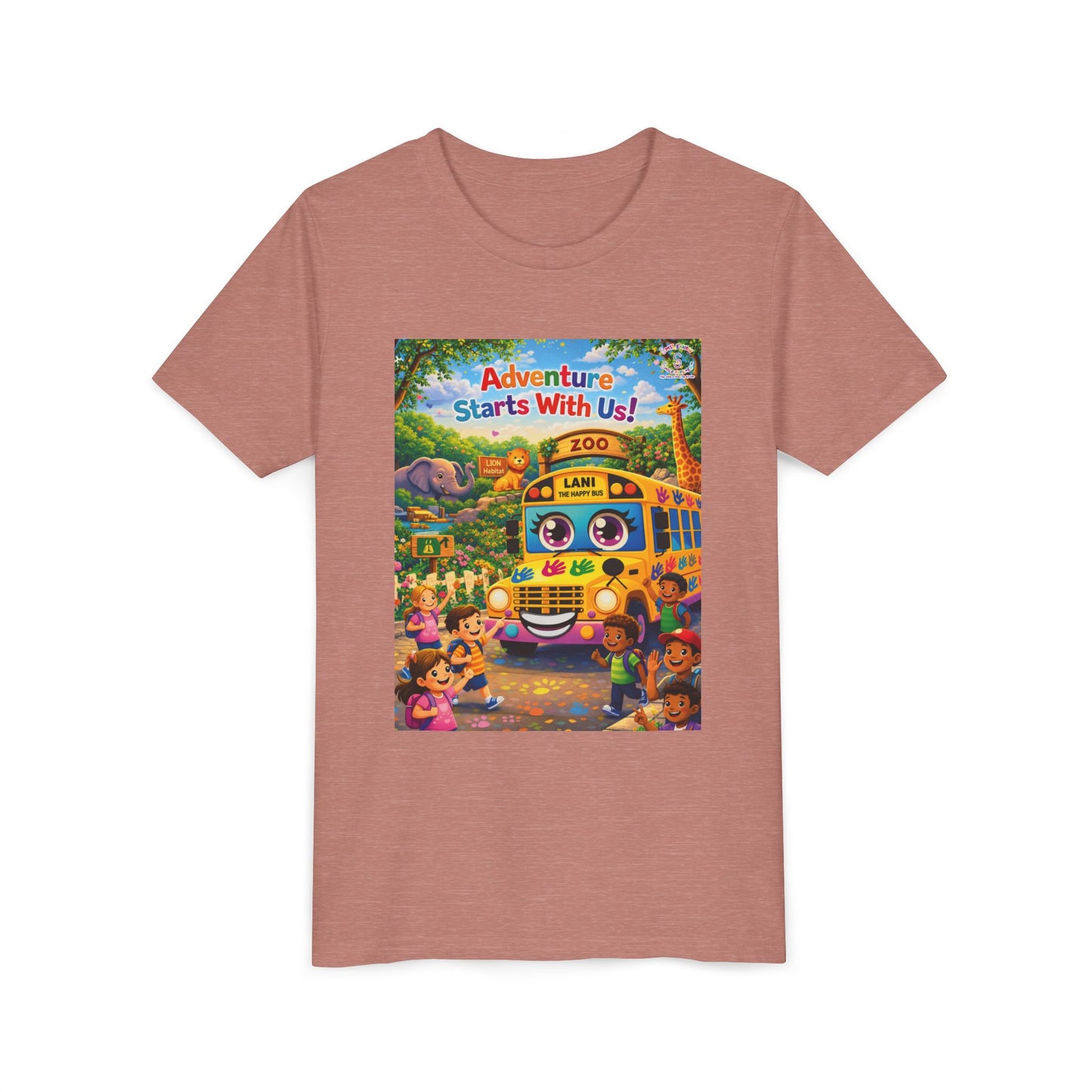 Lani™ Youth Short Sleeve Tee – "Adventure Starts With Us!" Graphic