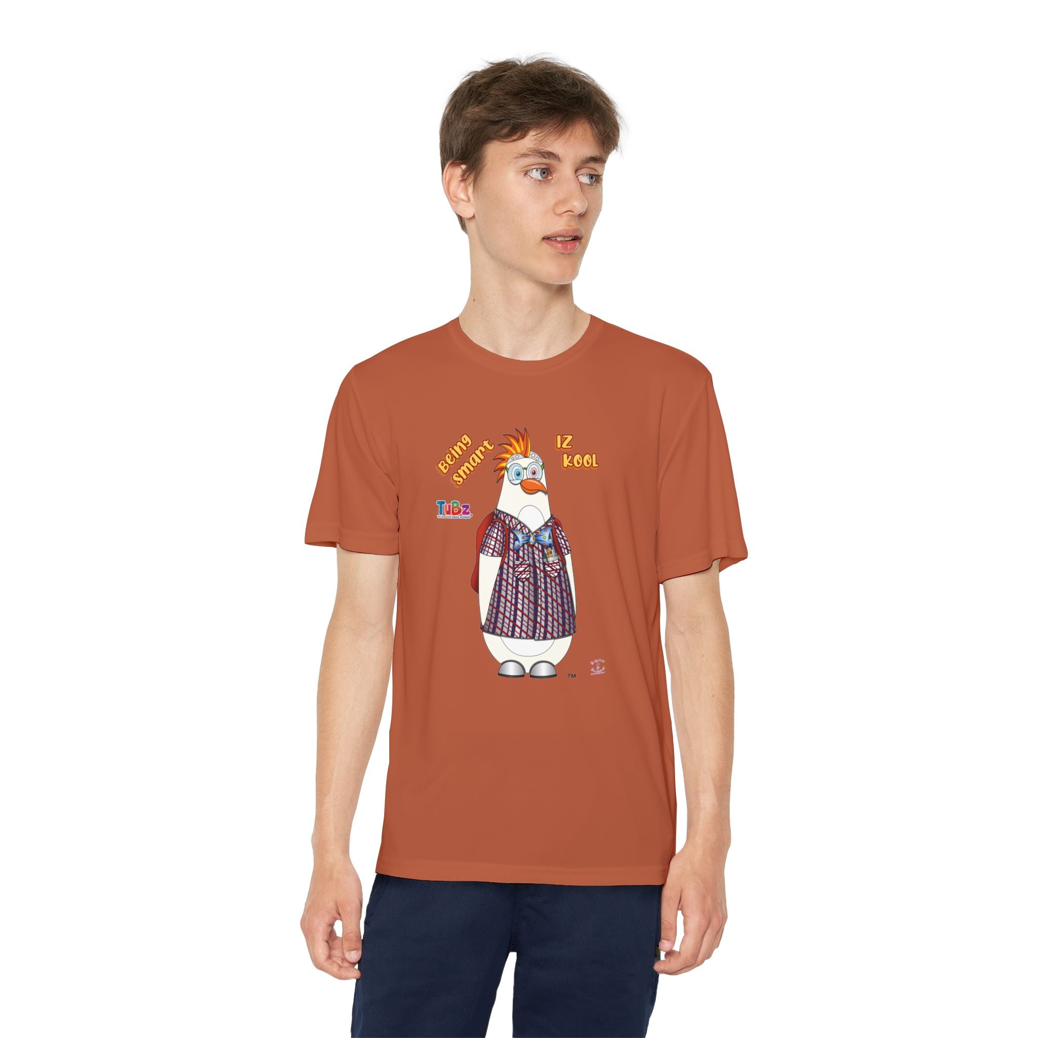 TuBz™ "Being Smart Iz Kool" Youth Competitor T- Shirt - Character Dress-Up Graphic Tee