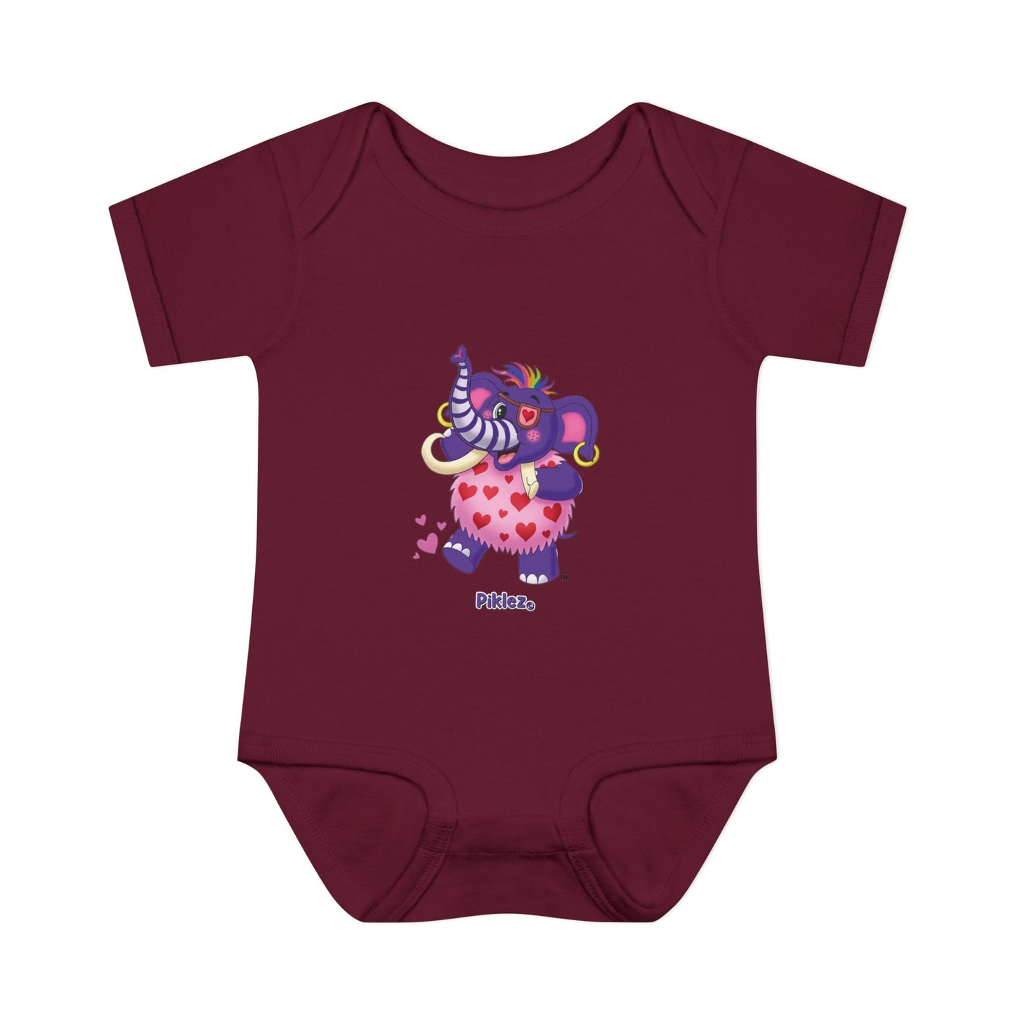 Piklez™ Infant Baby Rib Bodysuit – "Full of Love!" Graphic | Smile Universe Collection