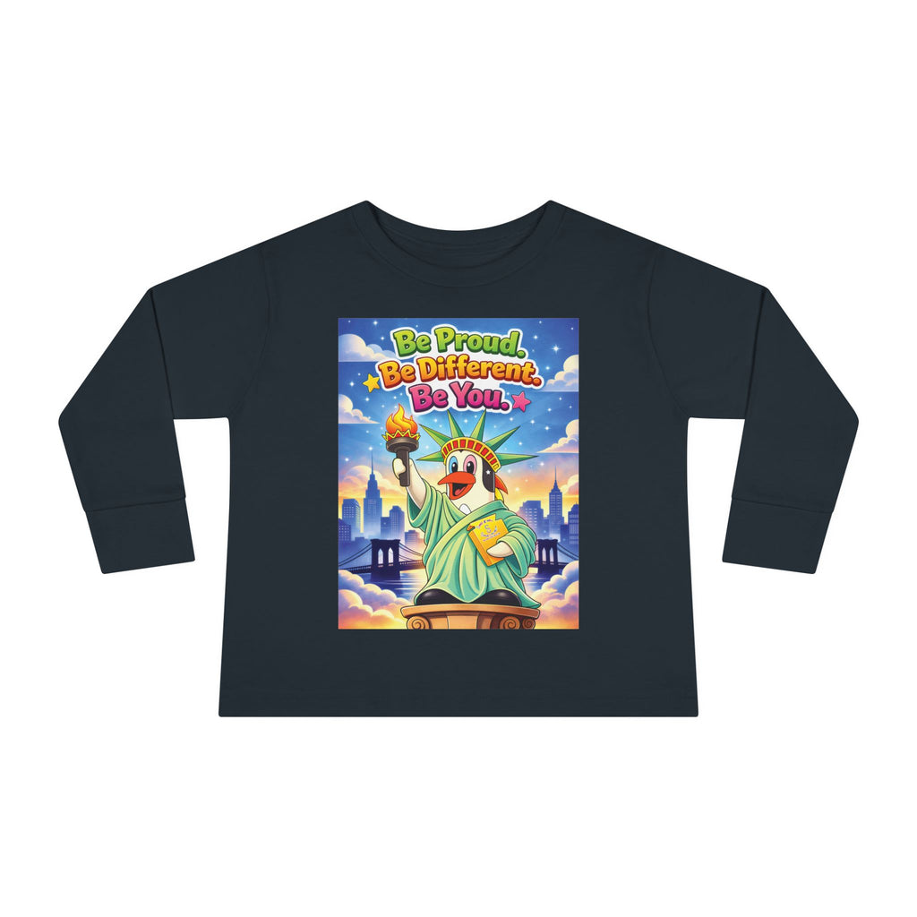 TuBz™ "Be Proud. Be Different. Be You." Toddler T- Shirt - Inspirational Kids Tee