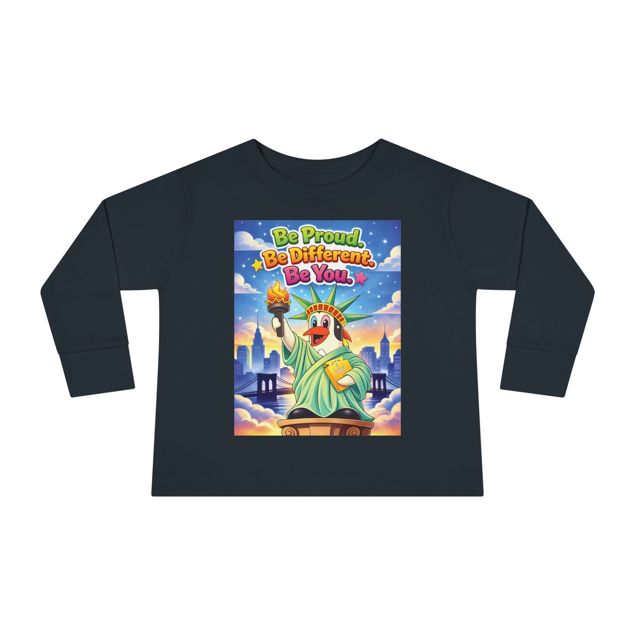 TuBz™ "Be Proud. Be Different. Be You." Toddler T- Shirt - Inspirational Kids Tee
