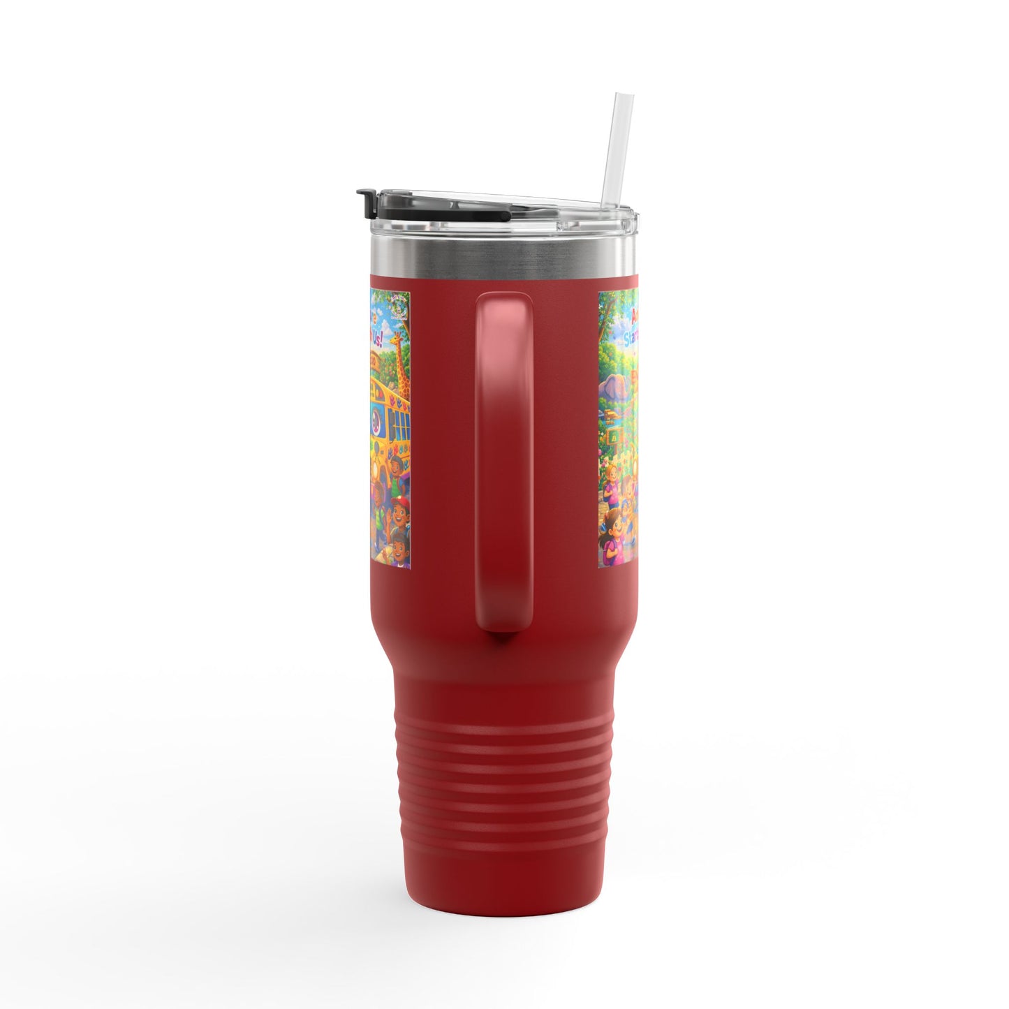 Lani™ 40oz Insulated Travel Mug – "Adventure Starts With Us!" Graphic
