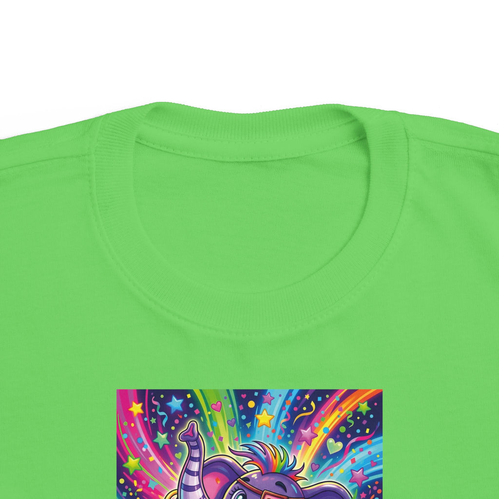 Piklez™ Toddler's Fine Jersey Tee – "Born to Celebrate!" Graphic Shirt | Smile Universe Collection