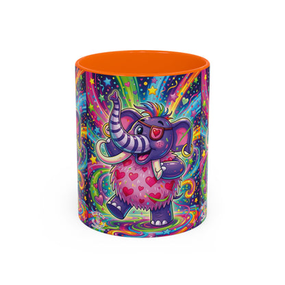 Piklez™ 11oz, 15oz Accent Coffee Mug – "Born to Celebrate!" Graphic | Smile Universe Collection