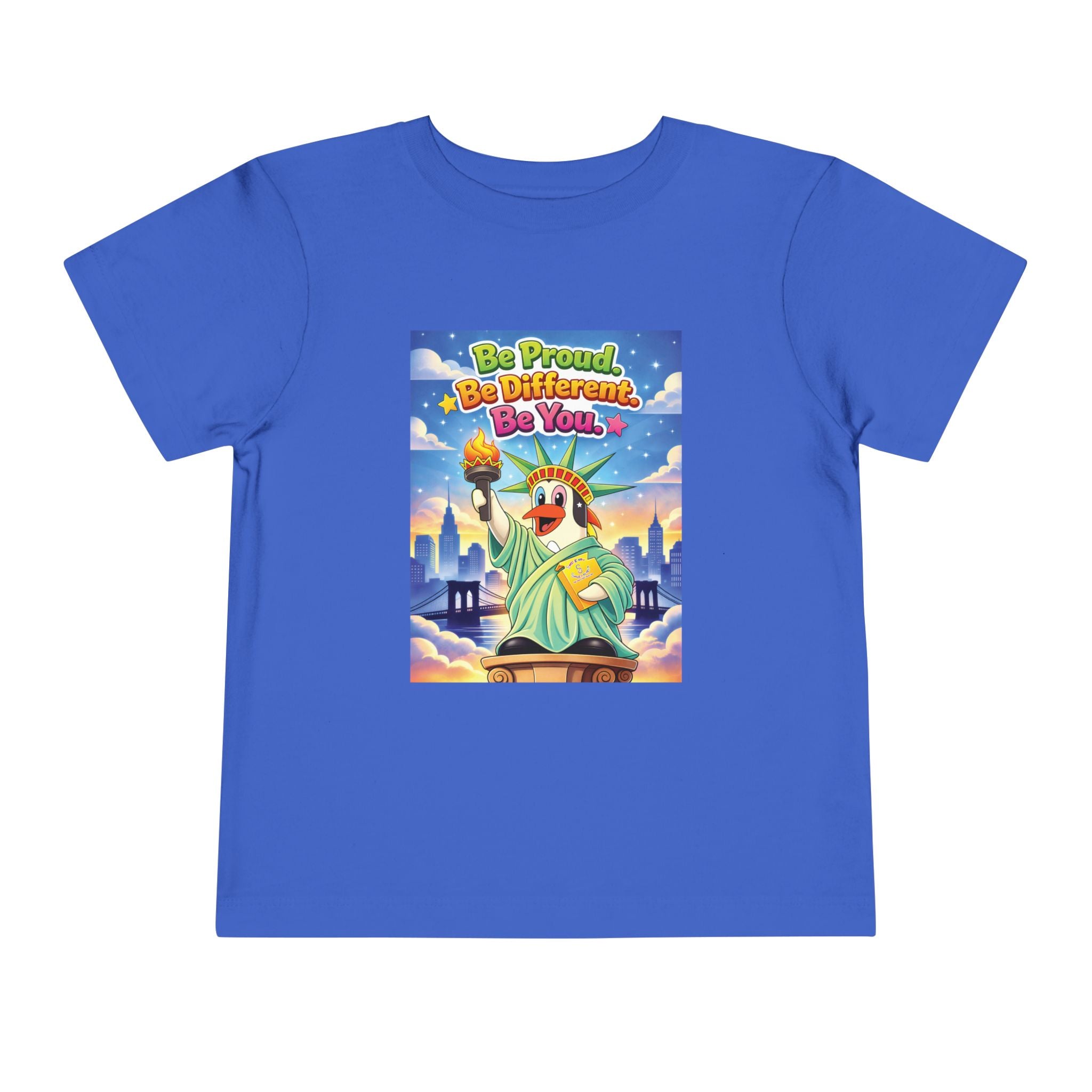 TuBz™ "Be Proud. Be Different. Be You." Toddler T- Shirt - Inspirational Kids Tee