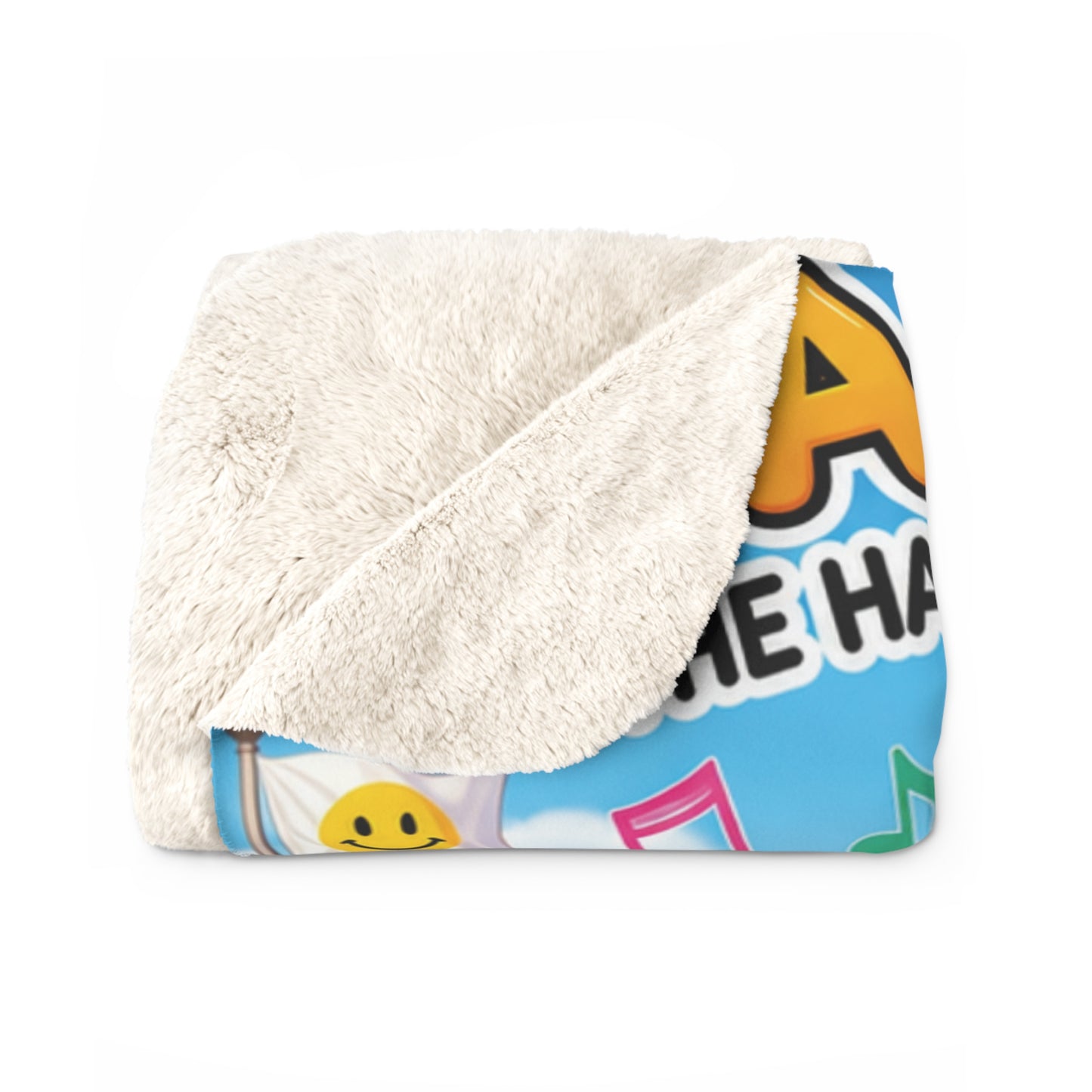 Sherpa Blanket — Lani the Happy Bus "Let's Sing Happiness Together" Kids Throw