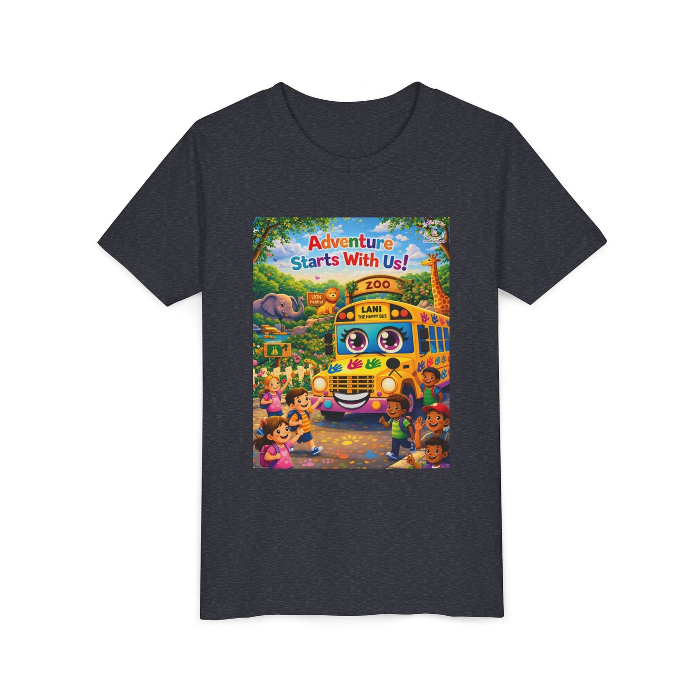 Lani™ Youth Short Sleeve Tee – "Adventure Starts With Us!" Graphic
