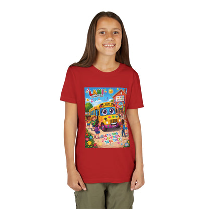 Lani™ Youth Short Sleeve Tee – "Let's Sing Happiness Together!" Graphic