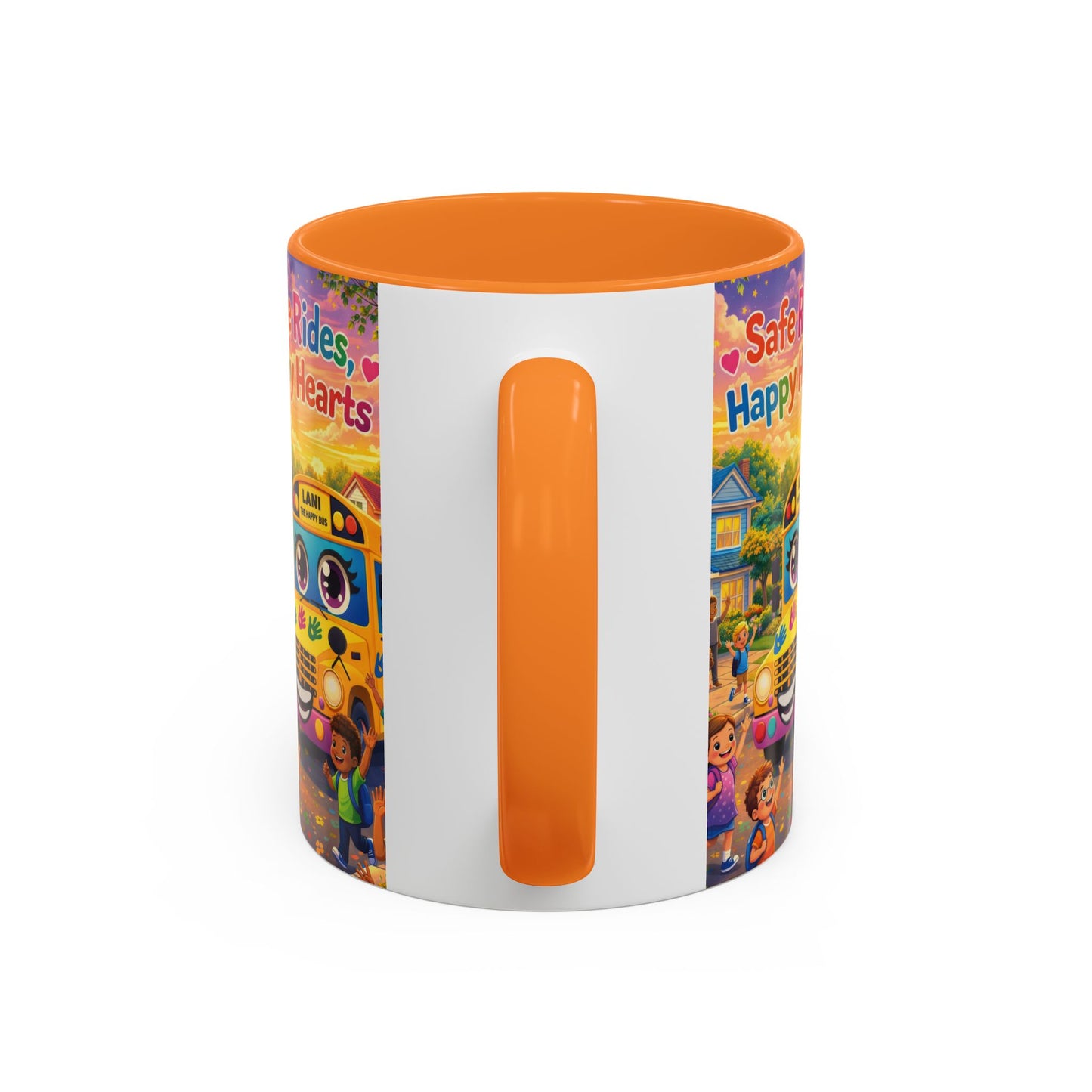 Lani™ Colorful Mug (11oz & 15oz) – "Safe Rides, Happy Hearts" Graphic