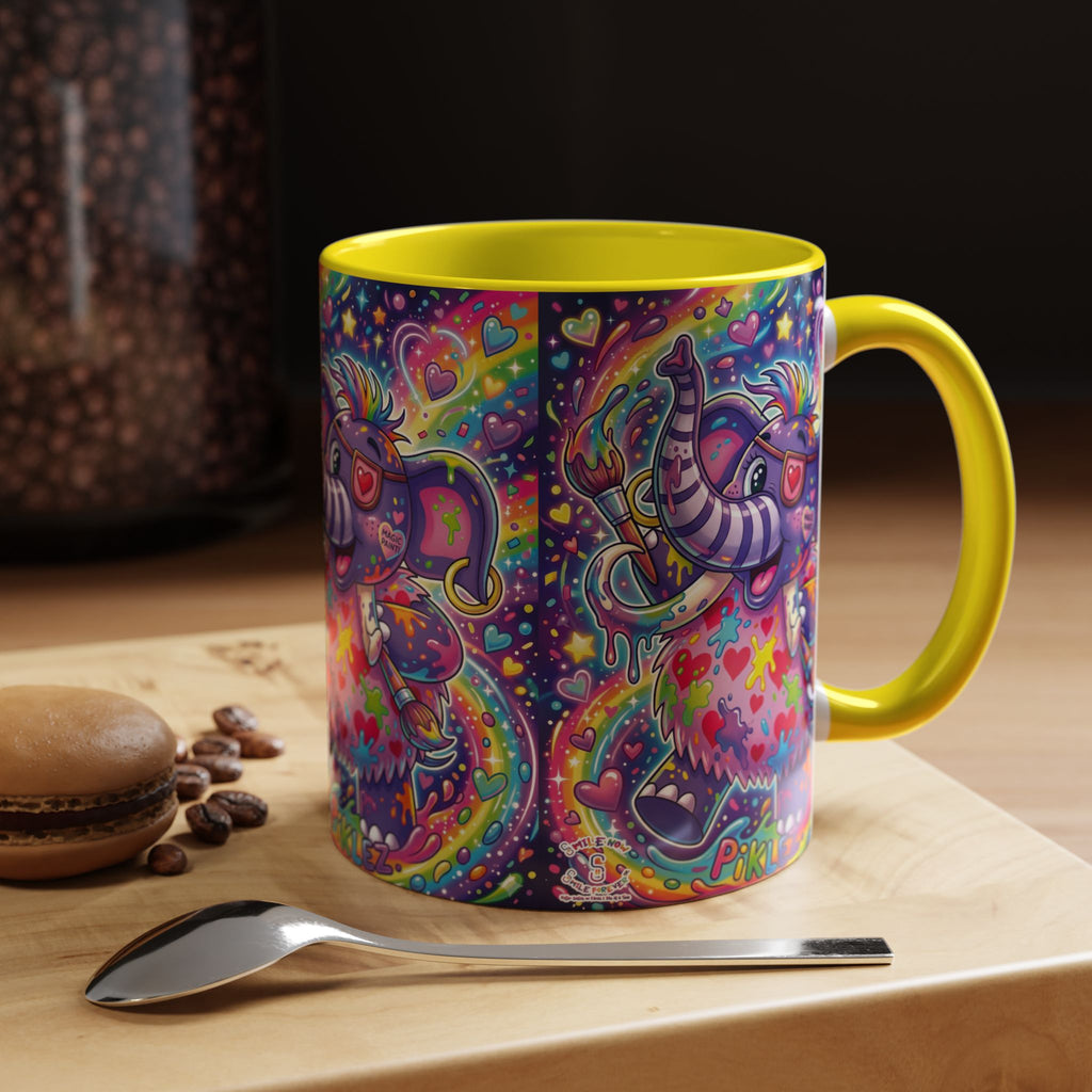 Piklez™ 15oz Ceramic Mug – "Magic Paint!" Graphic | Smile Universe Collection