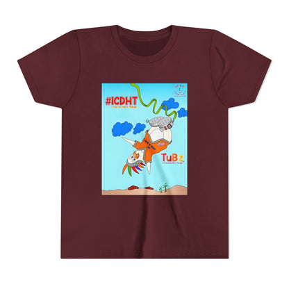 TuBz™ "I Can Do Hard Things" Youth T-Shirt | Youth Short Sleeve Tee - Motivational Kids Graphic Tee