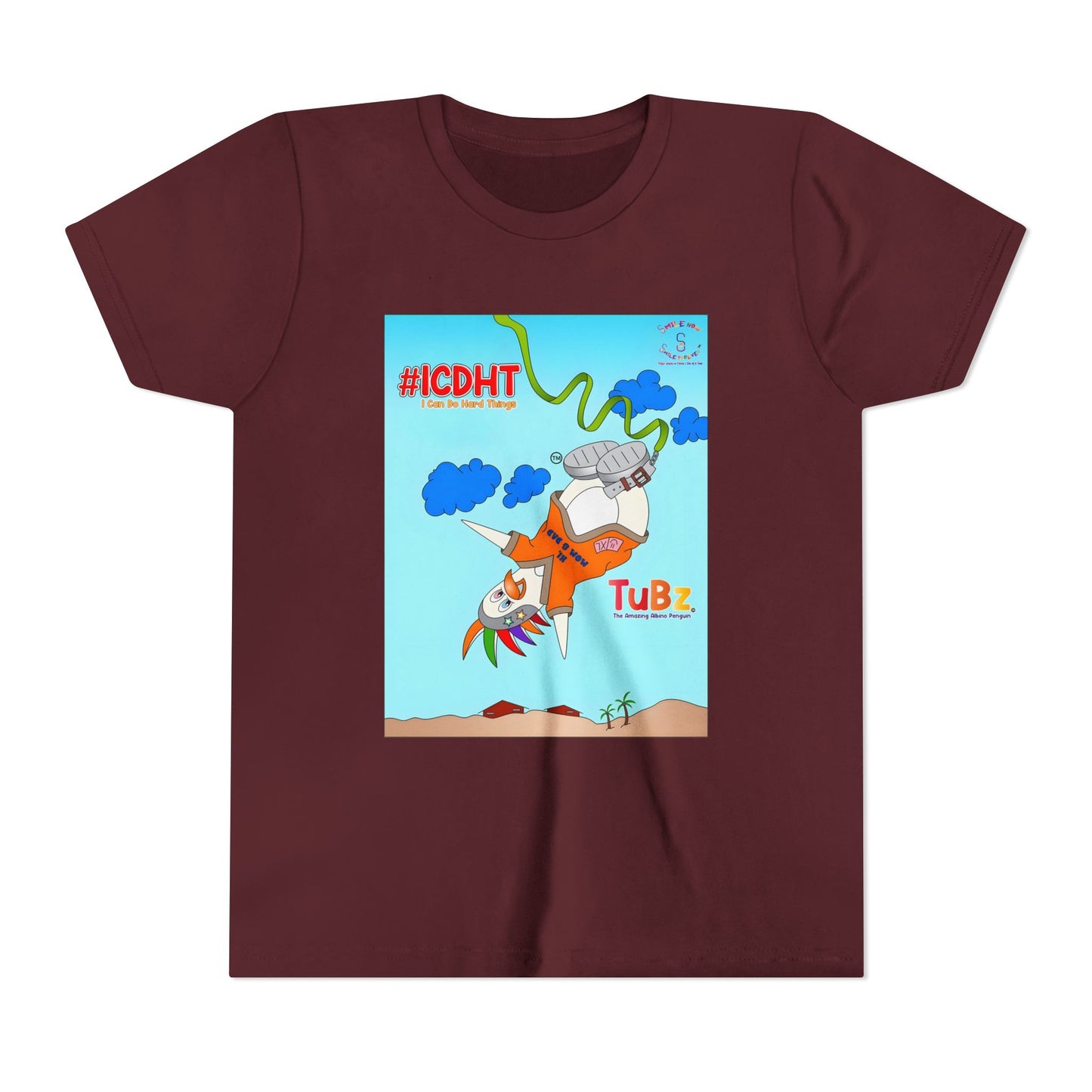 TuBz™ "I Can Do Hard Things" Youth T-Shirt - Motivational Kids Graphic Tee