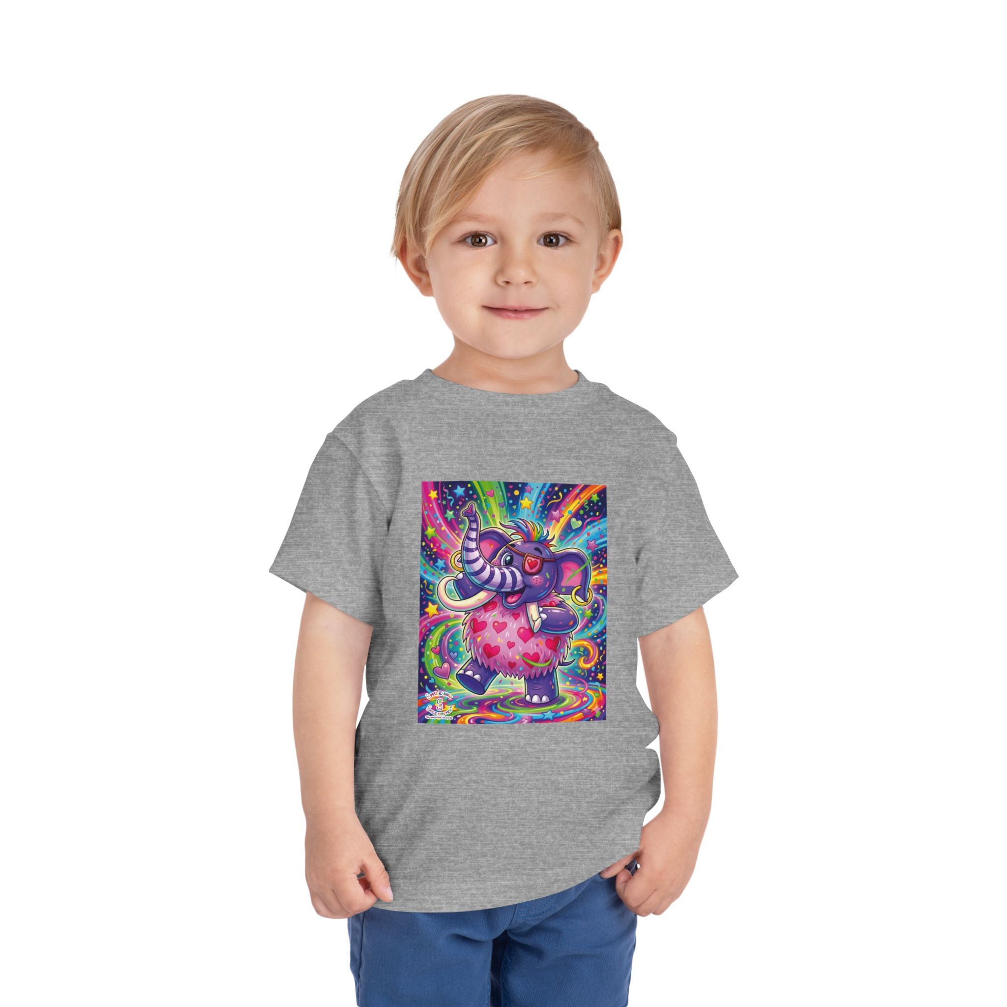 Piklez™ Toddler Short Sleeve Tee – "Born to Celebrate!" Graphic Shirt | Smile Universe Collection