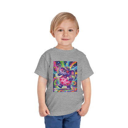 Piklez™ Toddler Short Sleeve Tee – "Born to Celebrate!" Graphic Shirt | Smile Universe Collection