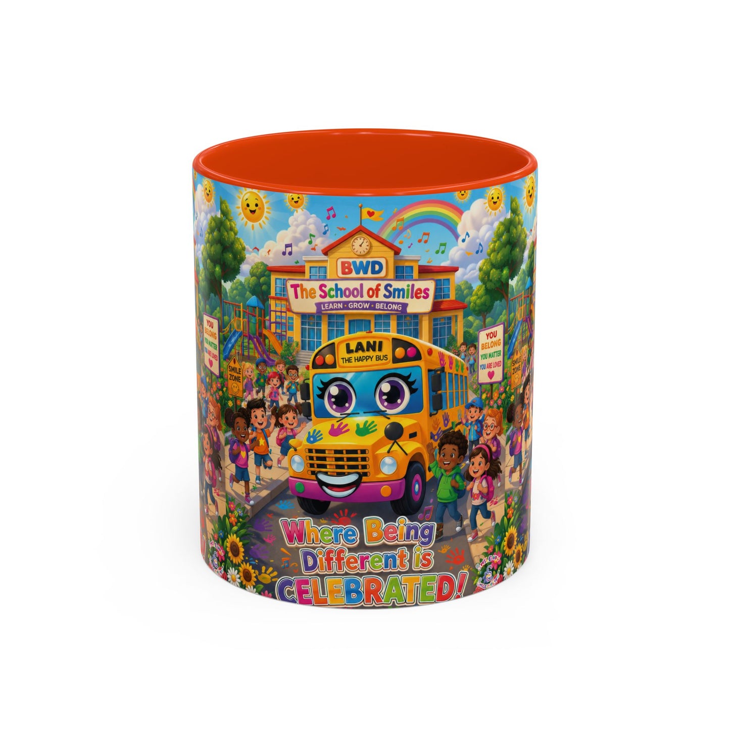 Lani™ Colorful Mug (11oz & 15oz) – "Where Being Different is CELEBRATED!" Graphic