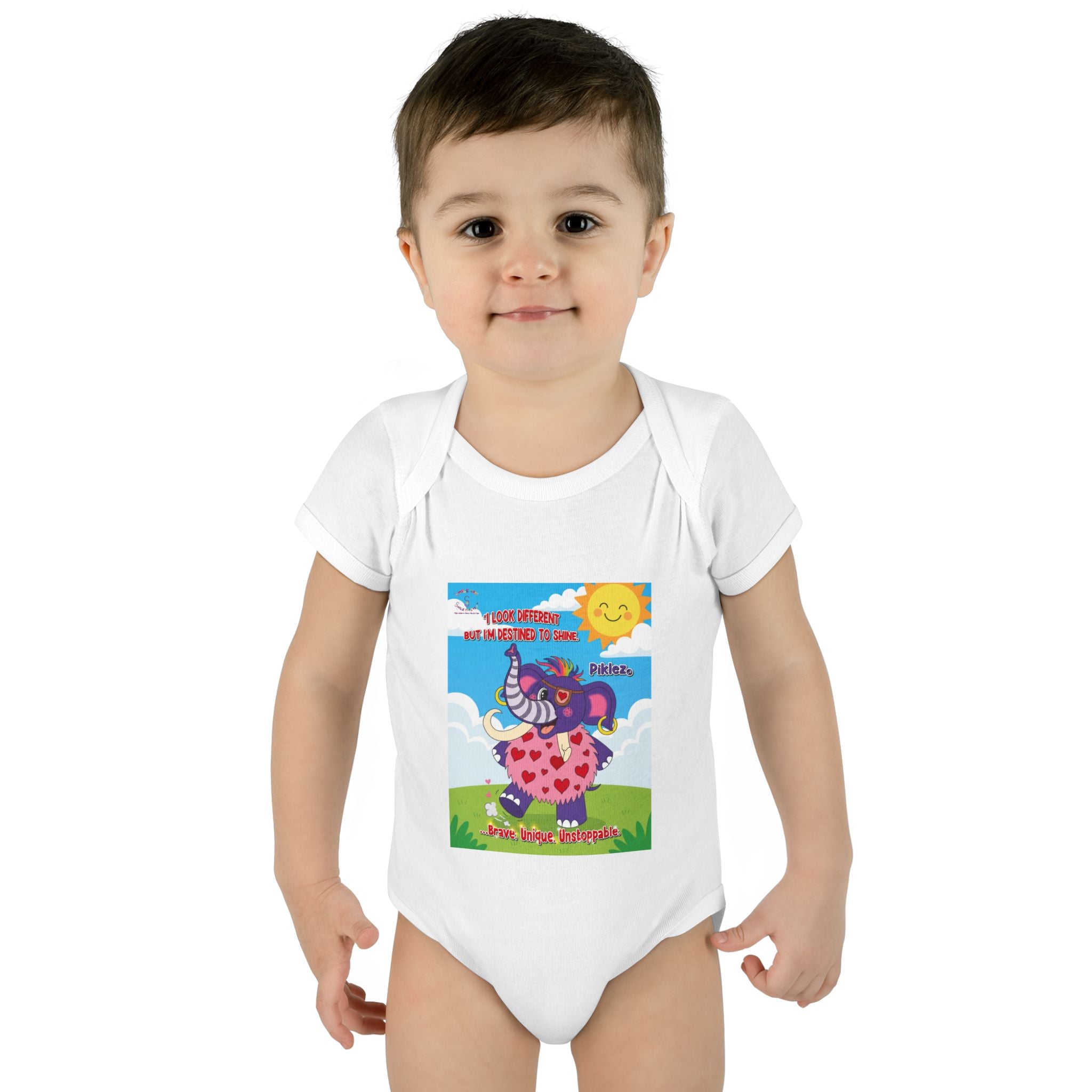 Piklez™ Infant Bodysuit – “Destined to Shine” Baby Outfit | Smile Universe Collection