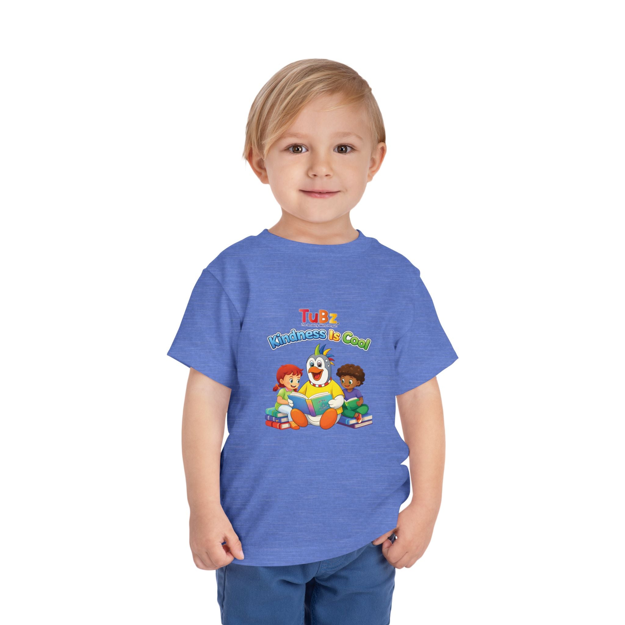 TuBz™ "Kindness Is Cool" Kids T-Shirt - Positive Message Graphic Tee | Smile Universe TuBz4Kidz