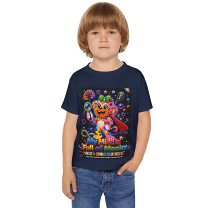 Panz™ Heavy Cotton™ Toddler T-Shirt – "My Mind is Full of Magic" Graphic | Smile Universe Collection