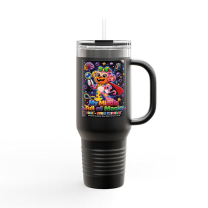 Panz™ 40oz Insulated Travel Mug – "My Mind is Full of Magic" Graphic | Smile Universe Collection