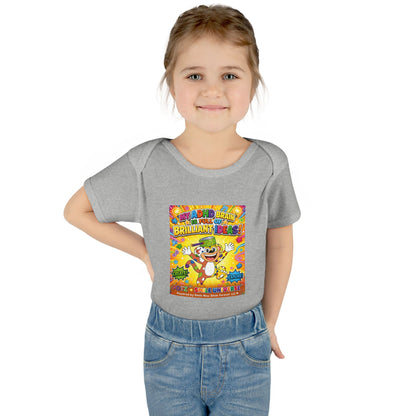 Potz™ Infant Baby Rib Bodysuit – "My ADHD Brain is Full of Brilliant Ideas!" Graphic Onesie | Smile Universe Collection