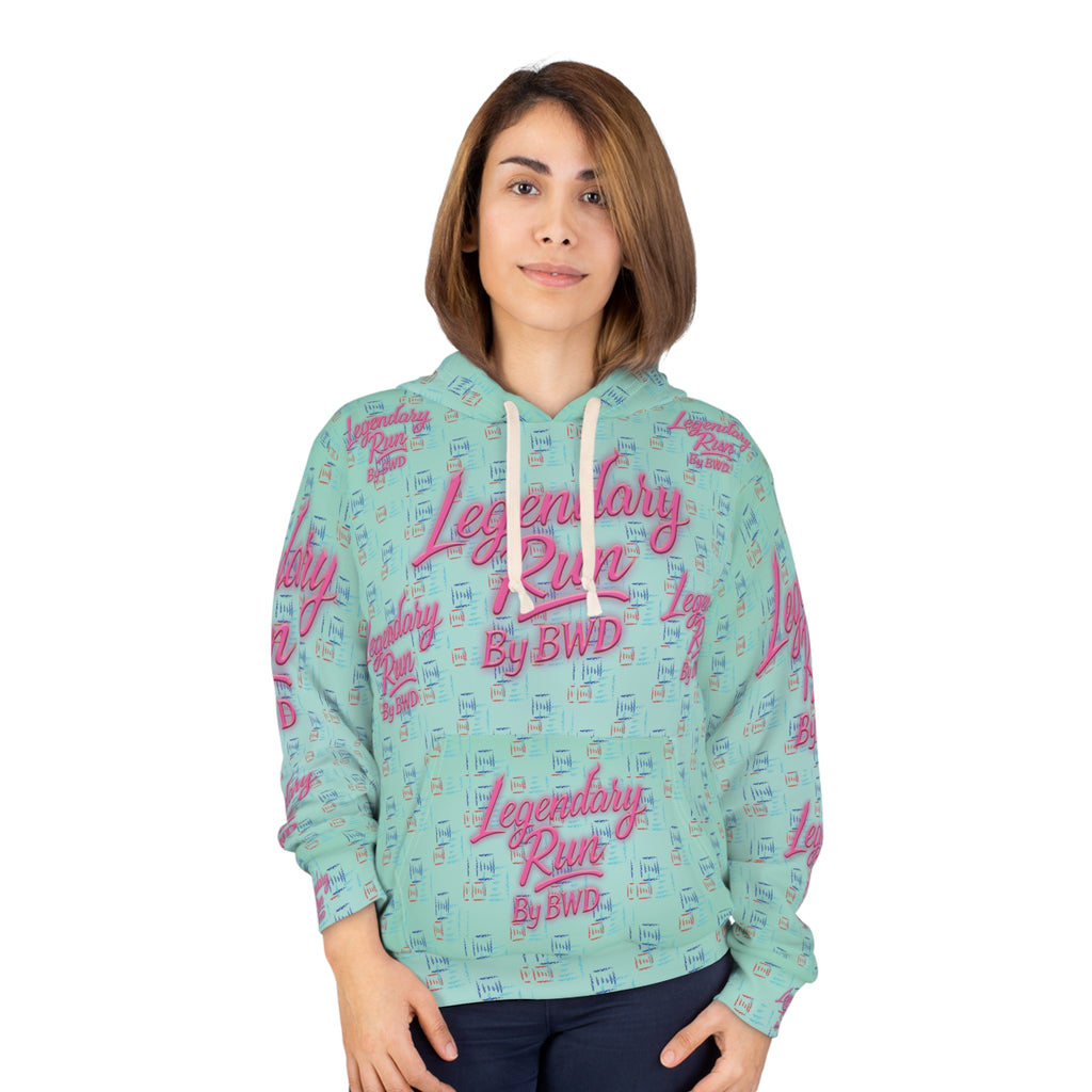 Legendary Run All-Over Print Hoodie — Pullover