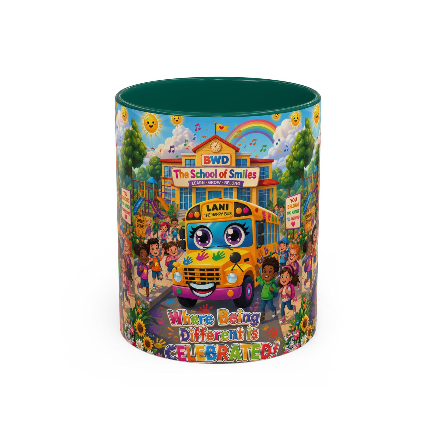 Lani™ Colorful Mug (11oz & 15oz) – "Where Being Different is CELEBRATED!" Graphic
