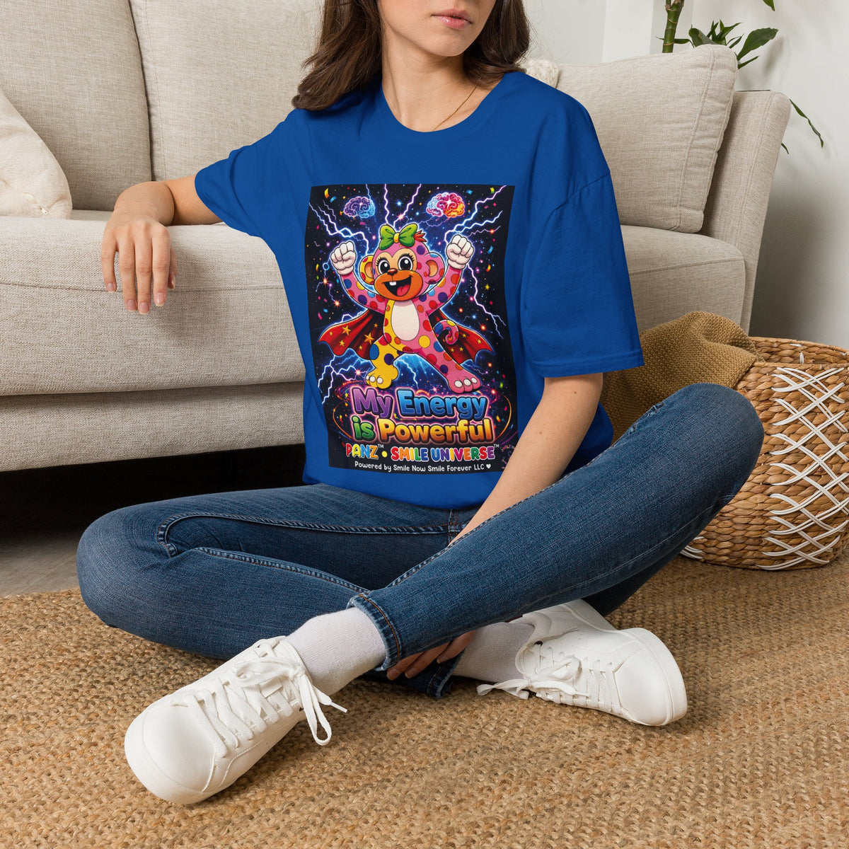 Panz™ Unisex Softstyle T-Shirt  for Adult– "My Energy is Powerful" Graphic Tee | Smile Universe Collection