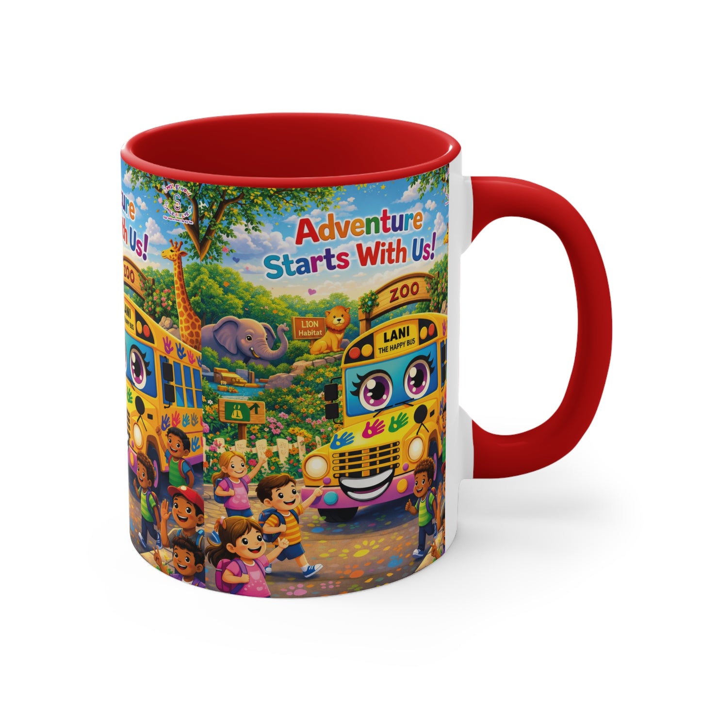 Lani™ Accent Mug – "Adventure Starts With Us!" Graphic
