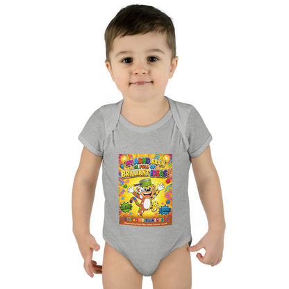 Potz™ Infant Baby Rib Bodysuit – "My ADHD Brain is Full of Brilliant Ideas!" Graphic Onesie | Smile Universe Collection