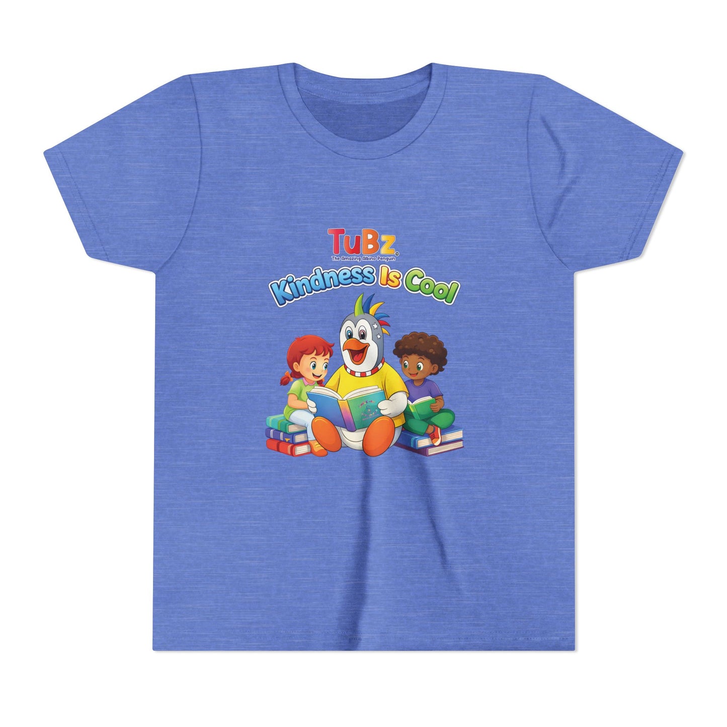 TuBz™ "Kindness Is Cool" Kids T-Shirt - Positive Message Graphic Tee | Smile Universe TuBz4Kidz