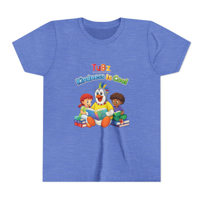 TuBz™ "Kindness Is Cool" Kids T-Shirt - Positive Message Graphic Tee | Smile Universe TuBz4Kidz