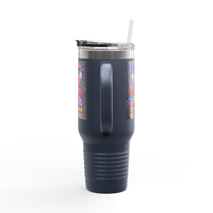 Panz™ Insulated Travel Mug 40oz – "My Energy is Powerful" Graphic Tumbler | Smile Universe Collection