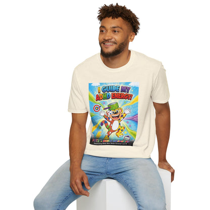 Potz™ Unisex Softstyle T-Shirt – "I Guide My ADHD Energy!" Graphic Tee | Smile Universe Collection