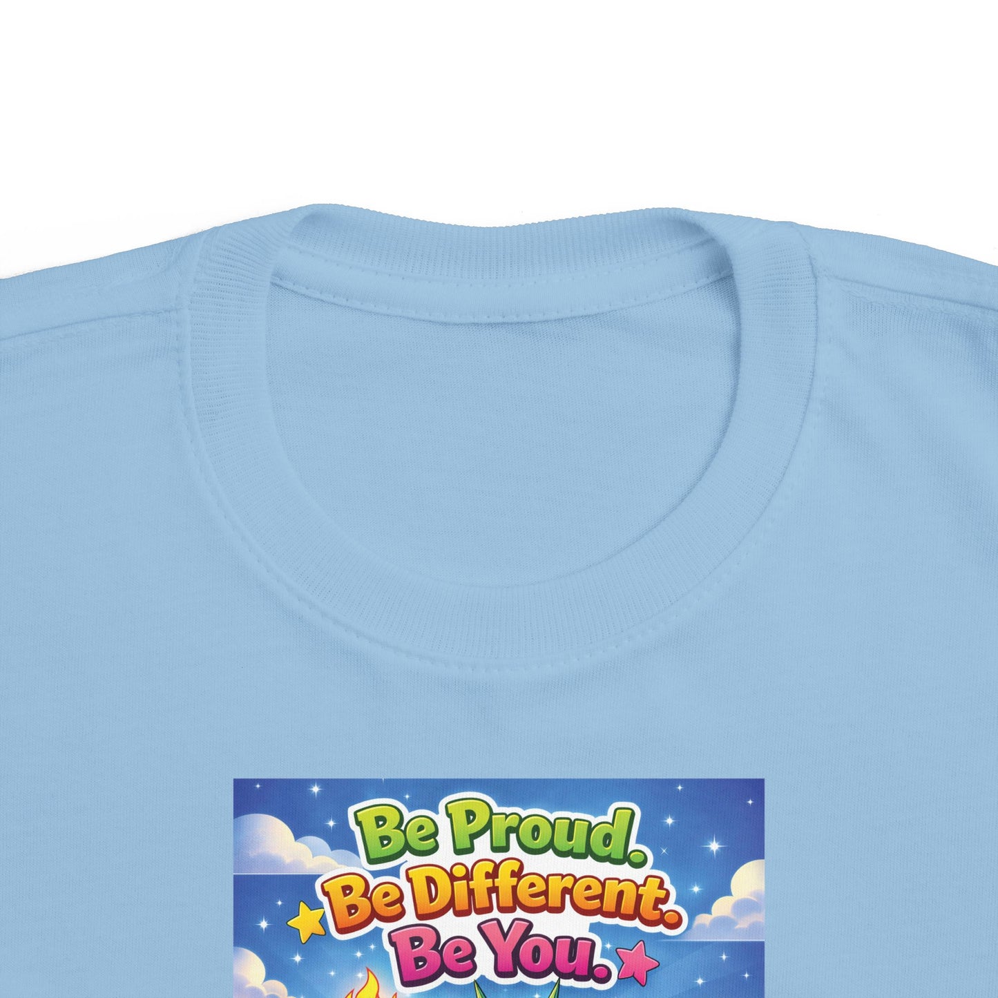 TuBz™ "Be Proud. Be Different. Be You." Kids T-Shirt - Inspirational Graphic Tee