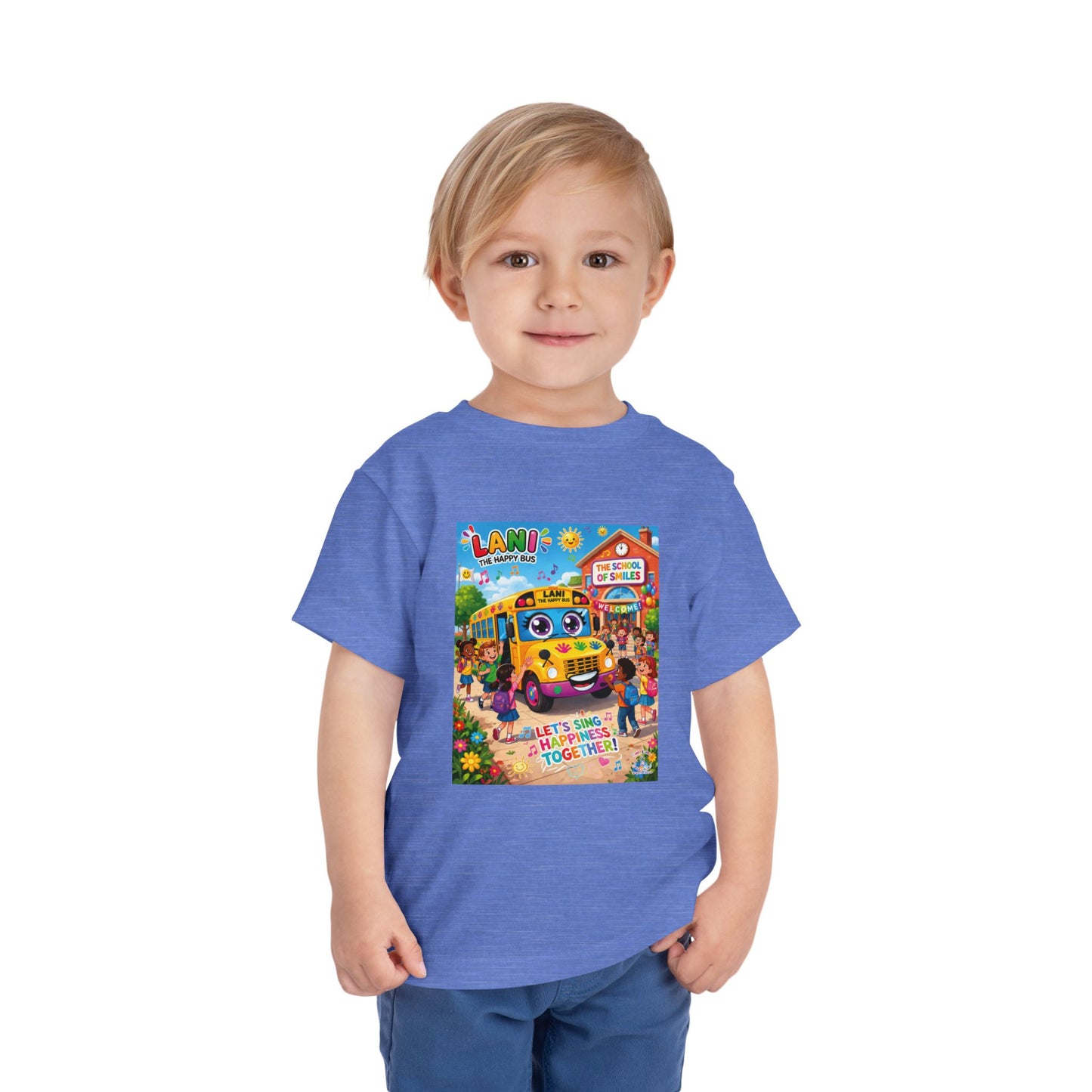 Lani™ Toddler Short Sleeve Tee – "Let's Sing Happiness Together!" Graphic