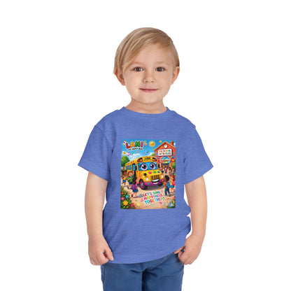 Lani™ Toddler Short Sleeve Tee – "Let's Sing Happiness Together!" Graphic