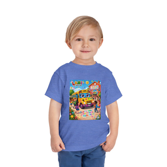 Lani™ Toddler Short Sleeve Tee – "Let's Sing Happiness Together!" Graphic