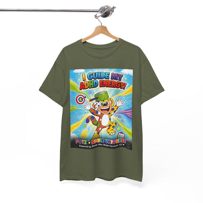 Potz™ Unisex Heavy Cotton™ Tee – "I Guide My ADHD Energy!" Graphic Tee | Smile Universe Collection