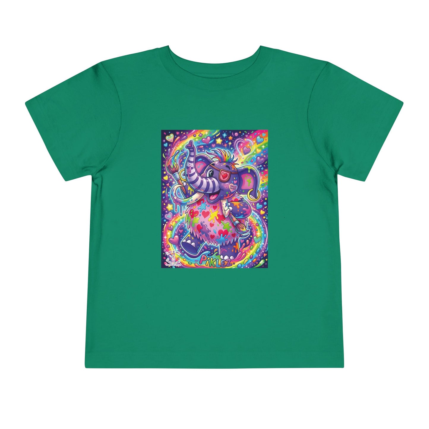Piklez™ Toddler Short Sleeve Tee – "Magic Paint!" Graphic Shirt | Smile Universe Collection