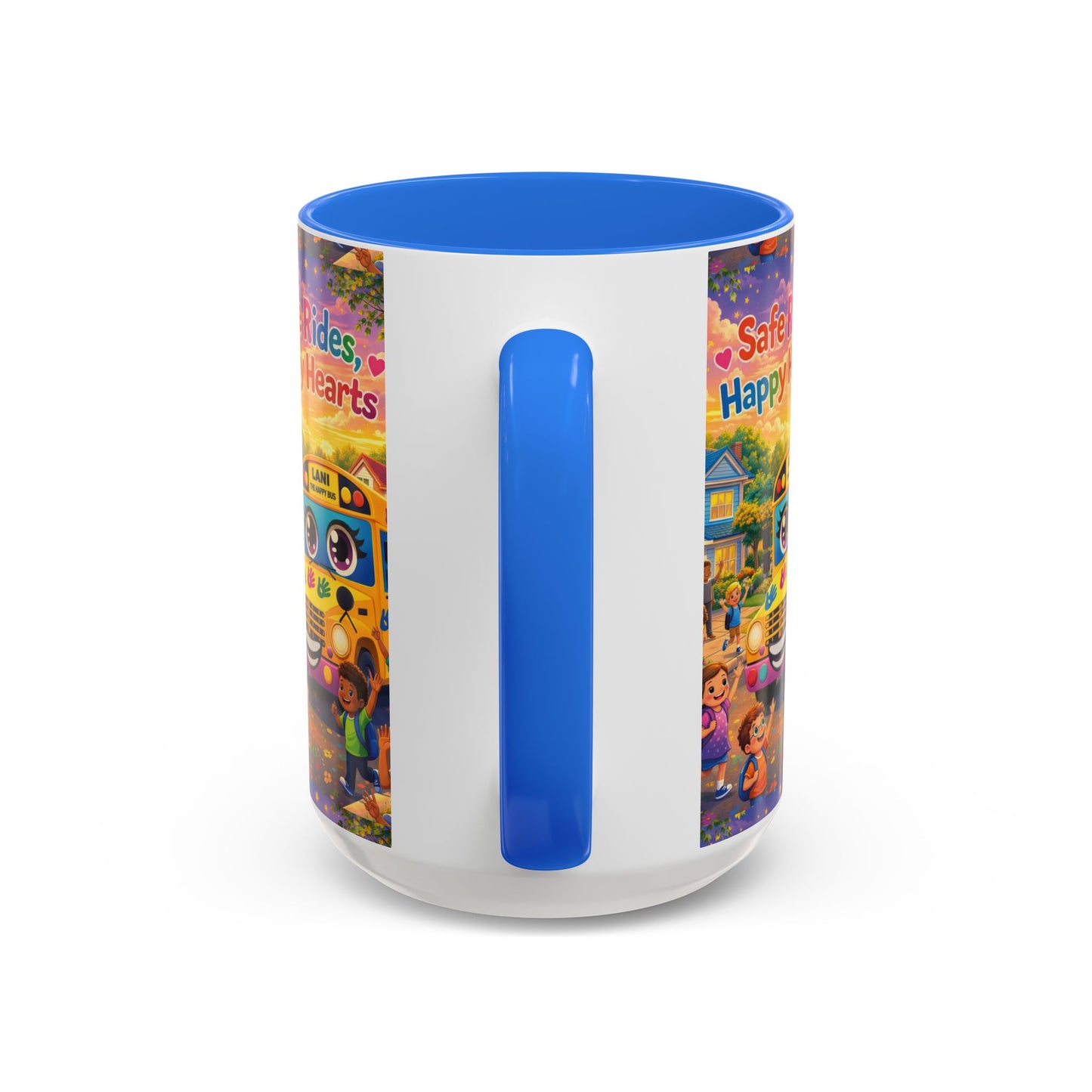 Lani™ Colorful Mug (11oz & 15oz) – "Safe Rides, Happy Hearts" Graphic