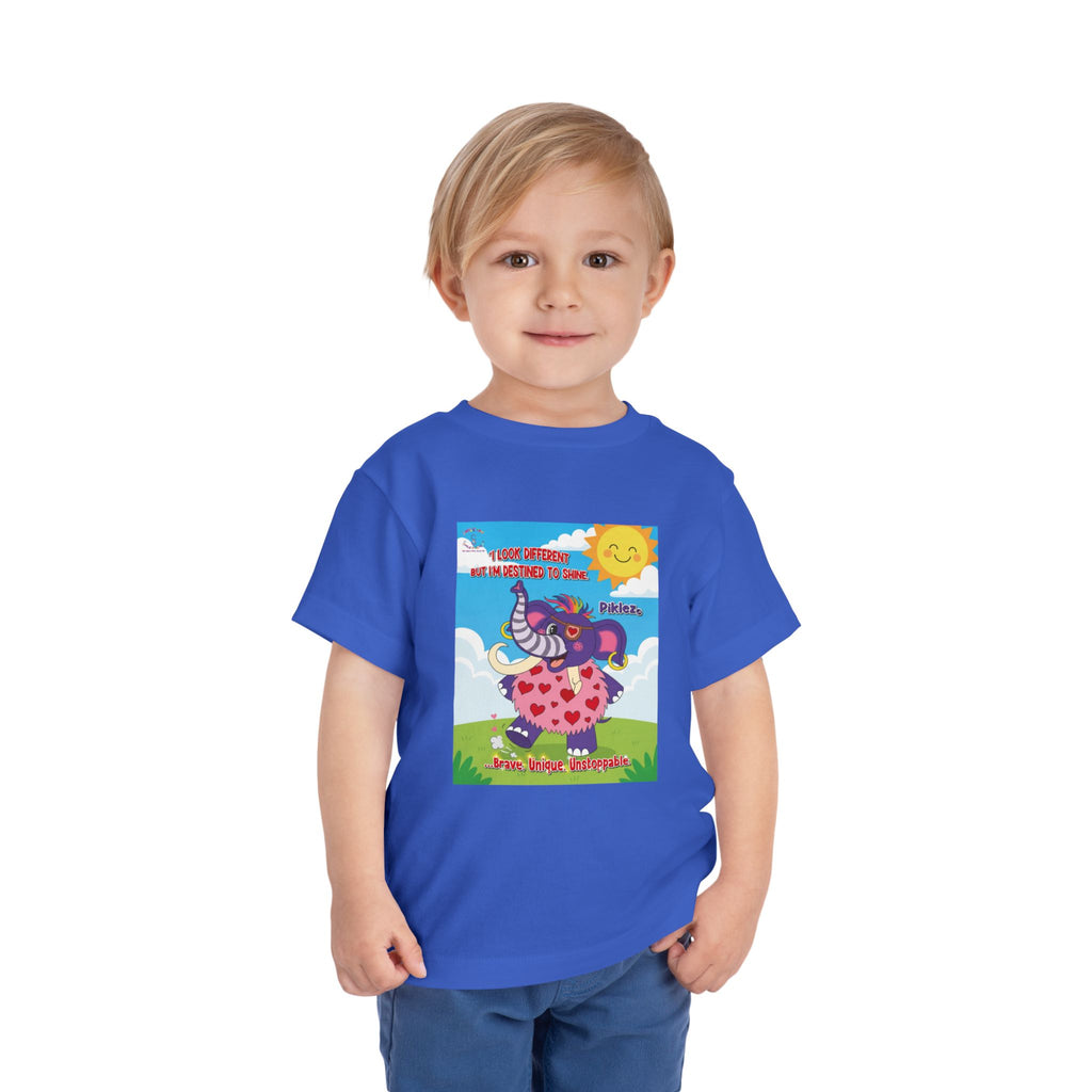 Piklez™ Toddler Tee – “Destined to Shine” Graphic Shirt | Smile Universe Collection