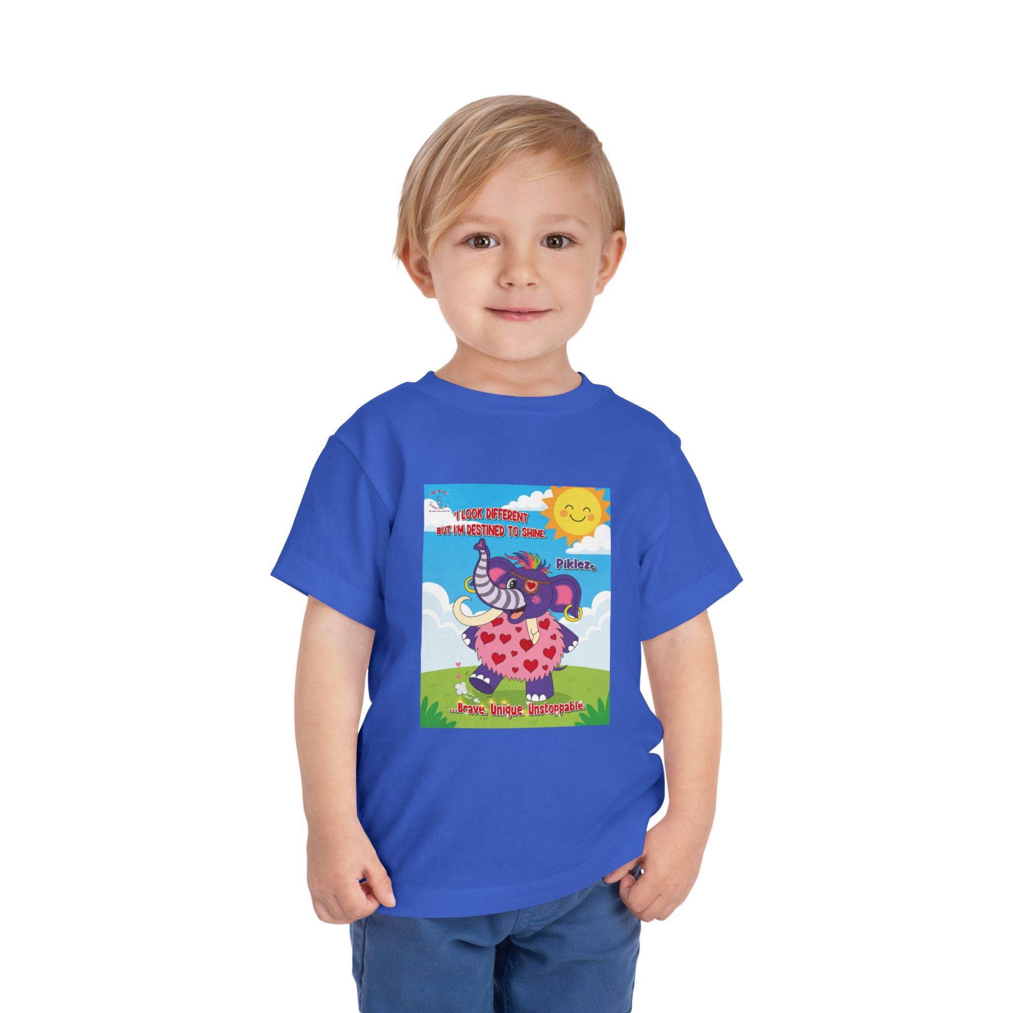 Piklez™ Toddler Tee – “Destined to Shine” Graphic Shirt | Smile Universe Collection